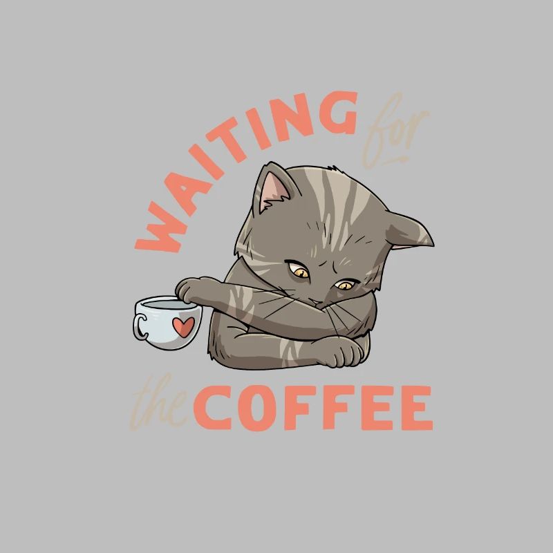 Conception de chat de café pour un accro au café