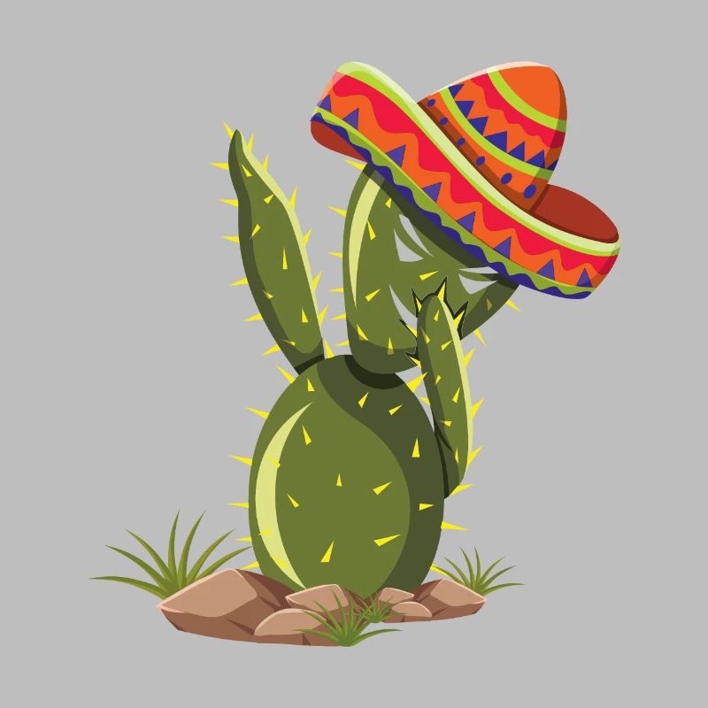 Dab Dabbing Cactus Taco Happy Cinco De Mayo