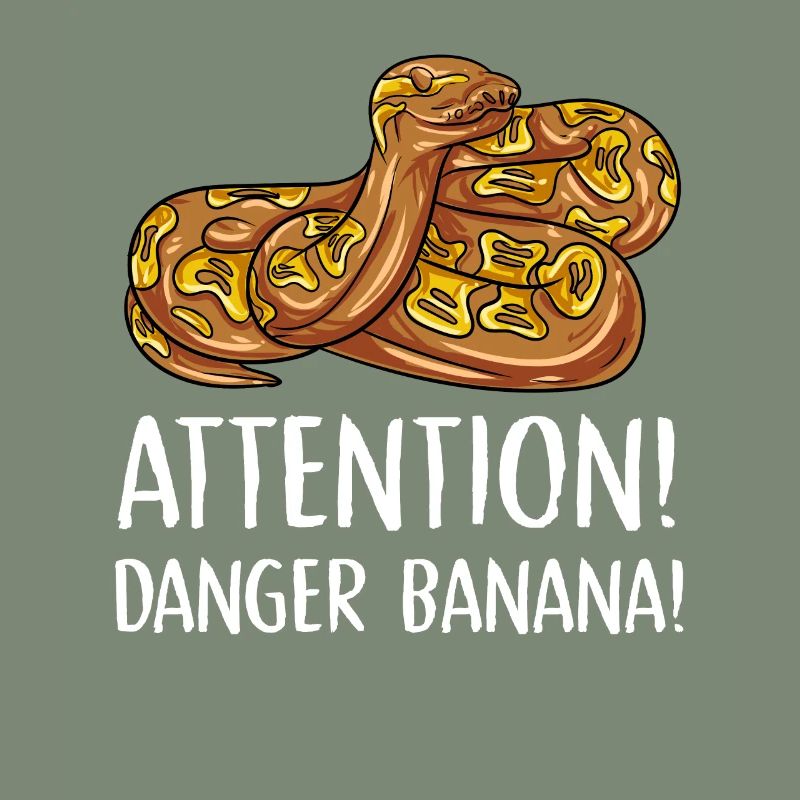 attention danger banana Design for a python lover