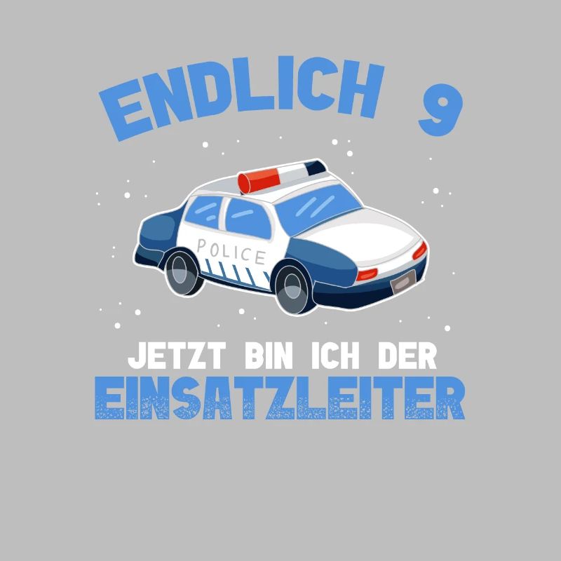 Polizei 9. Geburtstag Junge Polizei Einsatzleiter