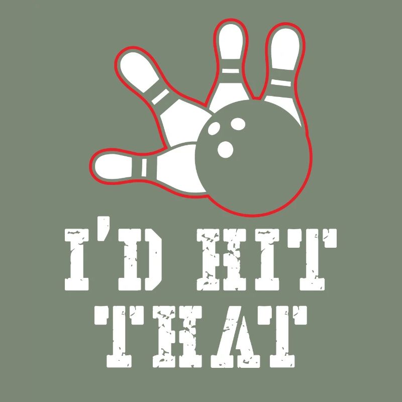 J’avais frappé ce design de bowling