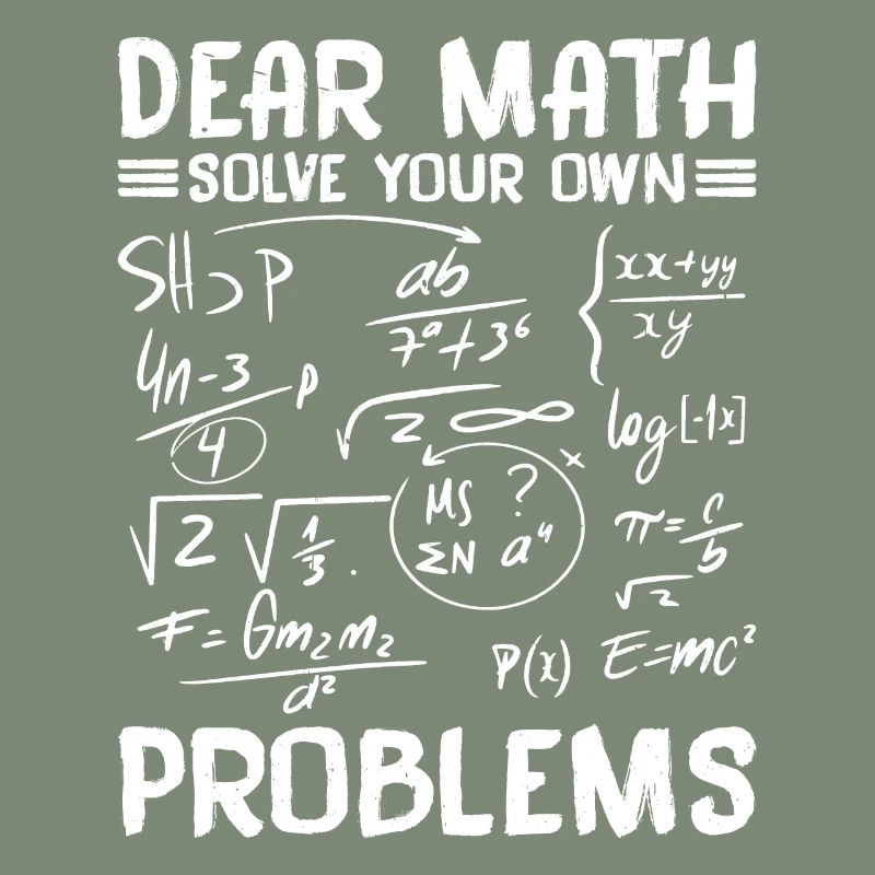 Chère Math, résolvez vos propres problèmes