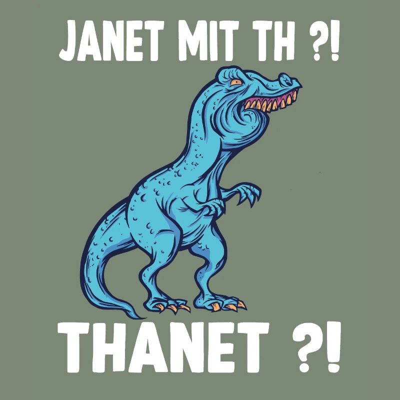 Janet oder Janeth T-Rex Überbiss Dinosaurier Meme