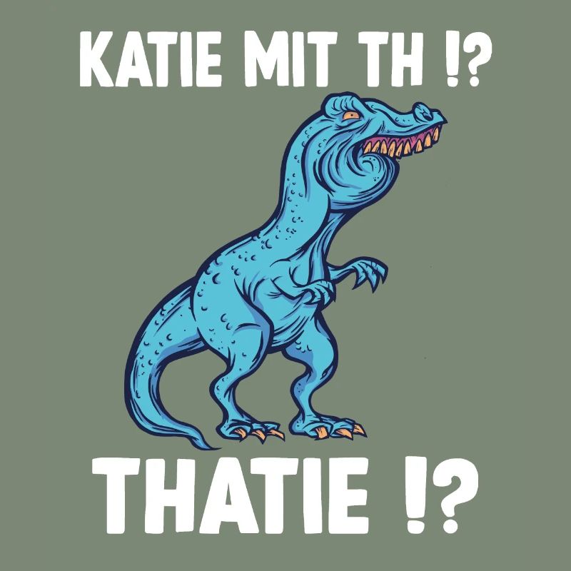 Katie oder Kathie T-Rex Überbiss Dinosaurier Meme