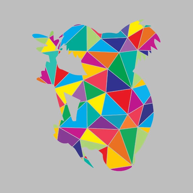 Low Poly Koala Géométrie Polygone Koala
