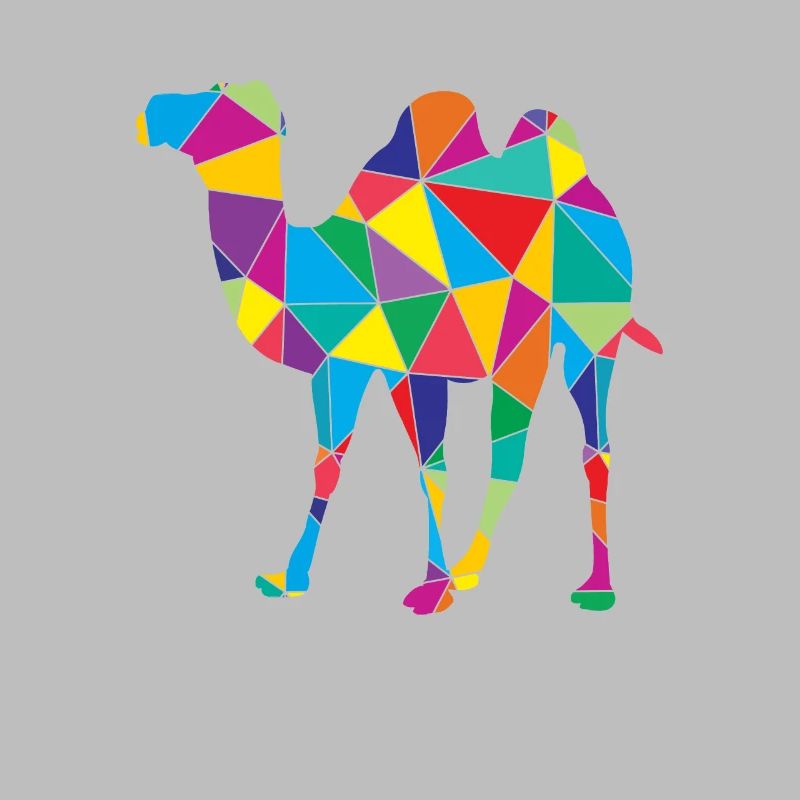 Kamel Polygon Wüste Kunst