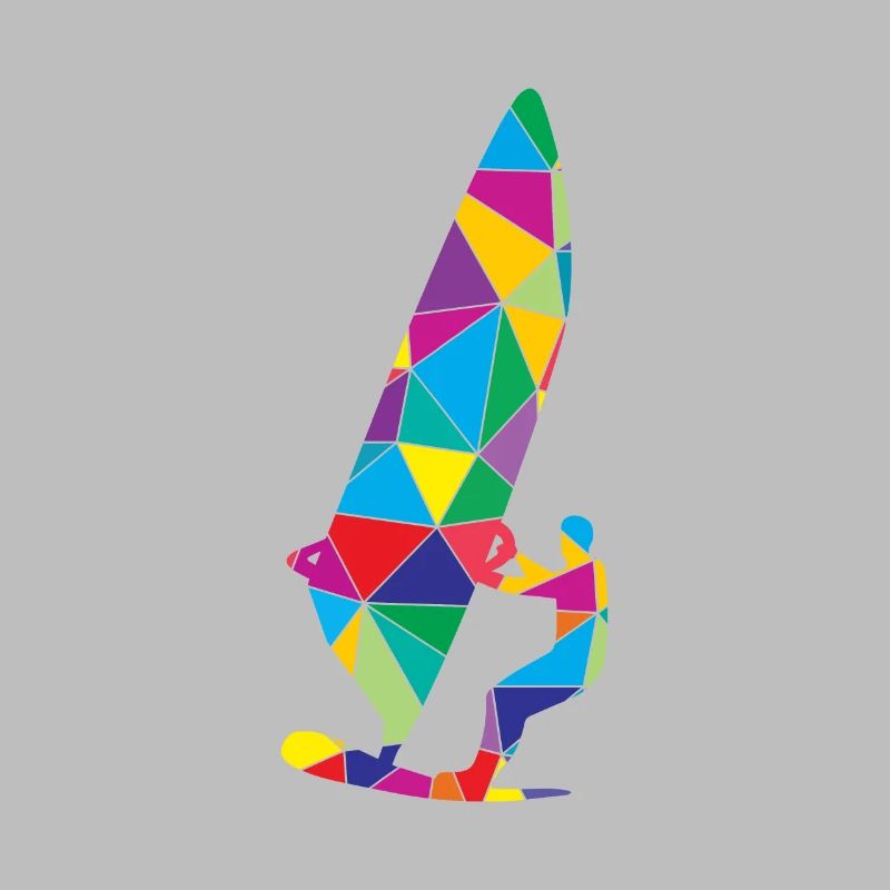 Low Poly Windsurfing Polygon Windsurfing