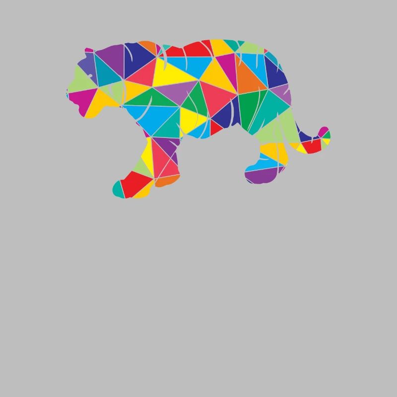 Low Poly Tiger Geometrie Polygon Tiger