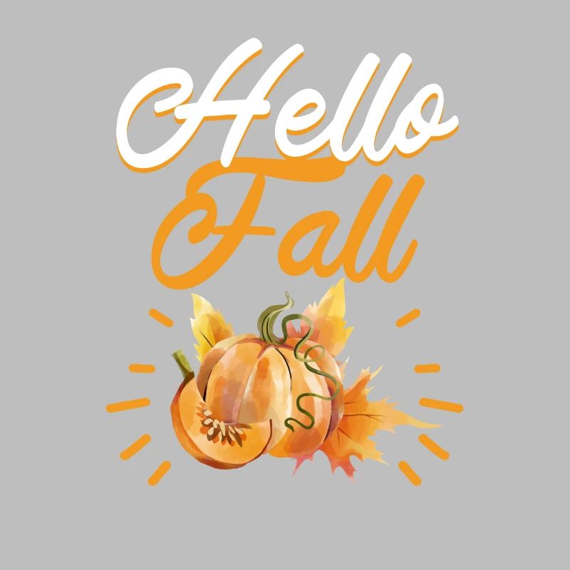 Hello Fall Vibes Thanksgiving Pumpkin Fall