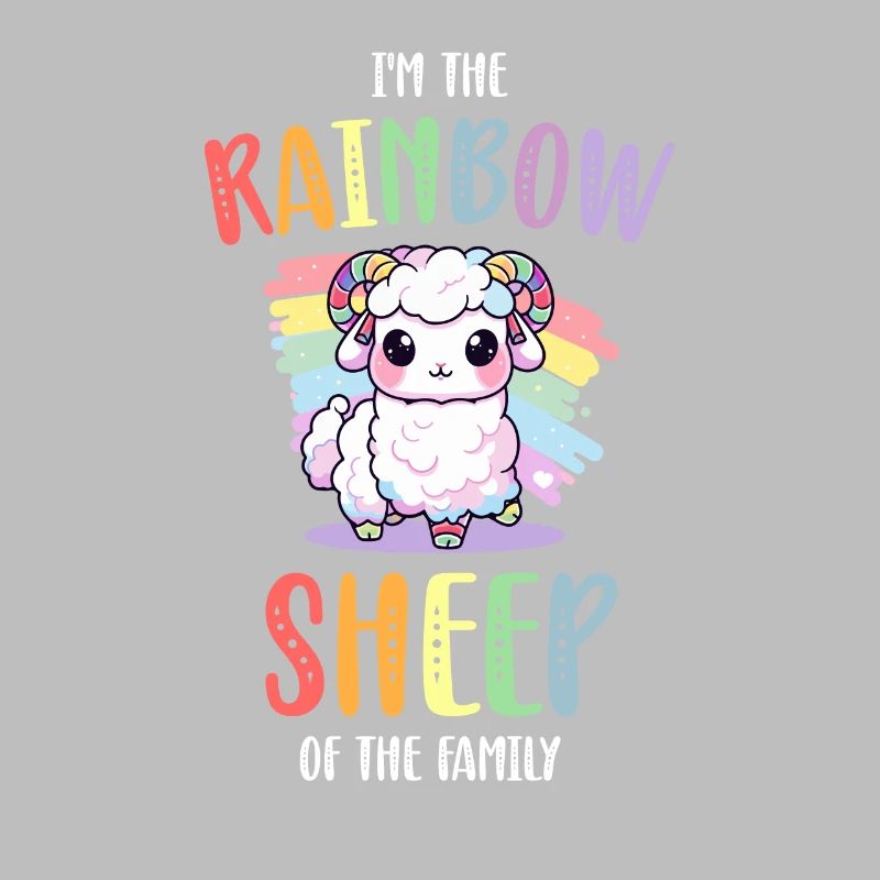 Rainbow Sheep LGBT Lesbisch Schwule Community Stolz