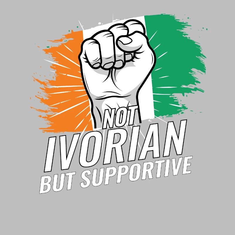 Not Ivorian But Supportive Ivory Coast Flag
