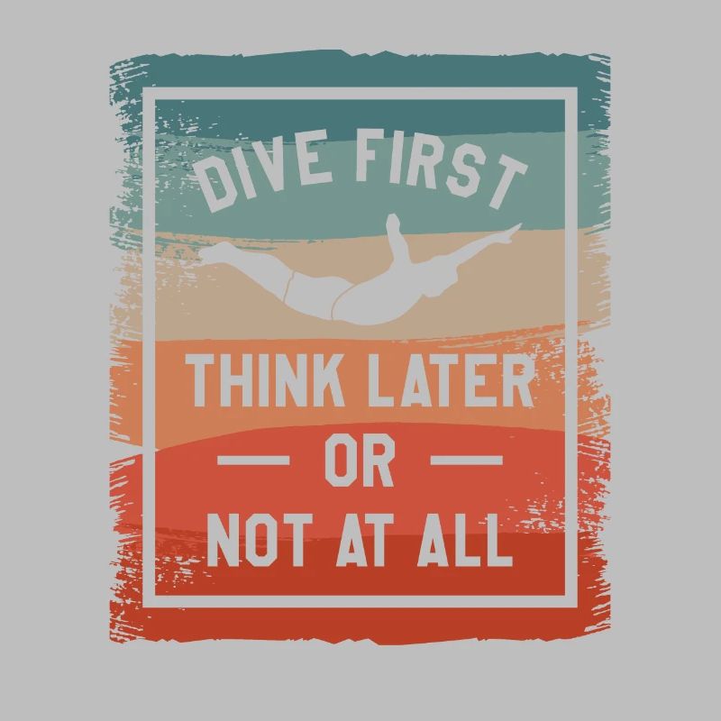 Erst tauchen, später denken oder gar nicht Klippenspringen