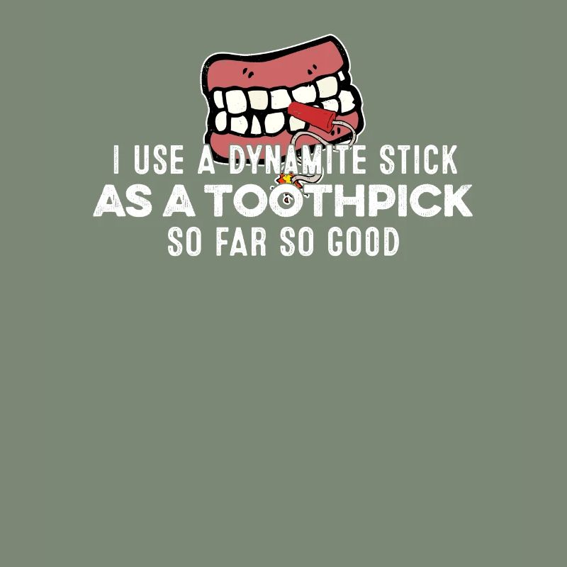 J’utilise un bâton de dynamite comme jeu de mots de rappeur cure-dent