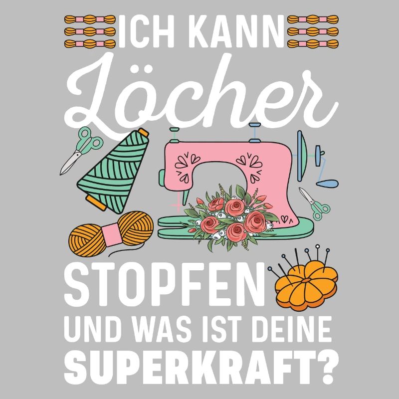 Löcher Nähen Geschenkidee Superkraft
