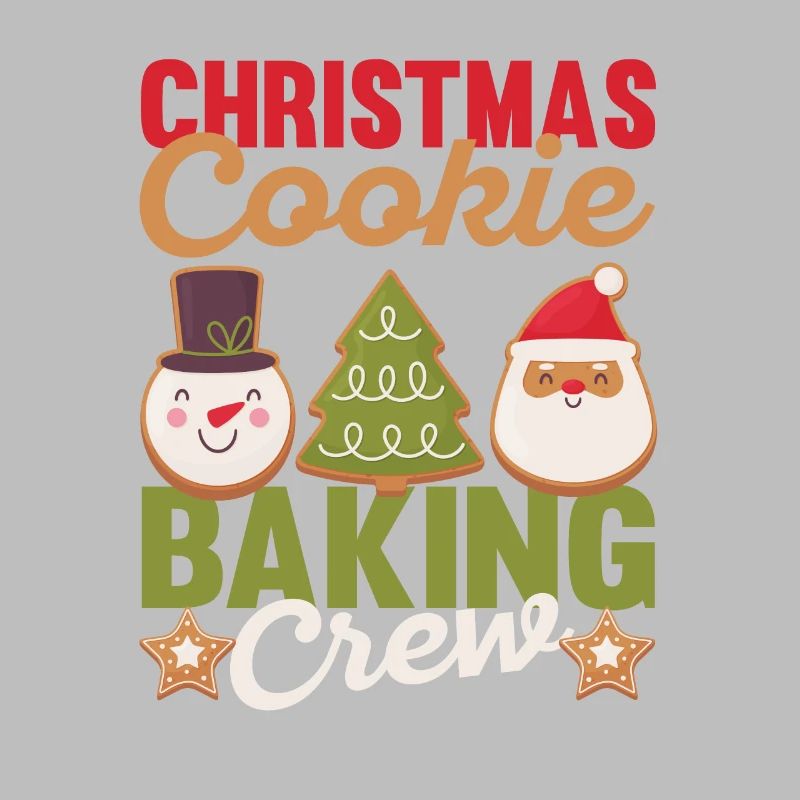 Équipe de cuisson de biscuits de Noël Assortiment amusant