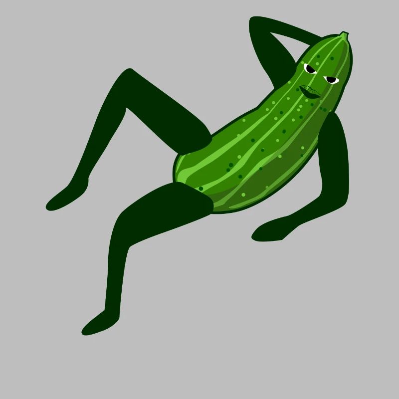 Concombre modèle concombre à la mode