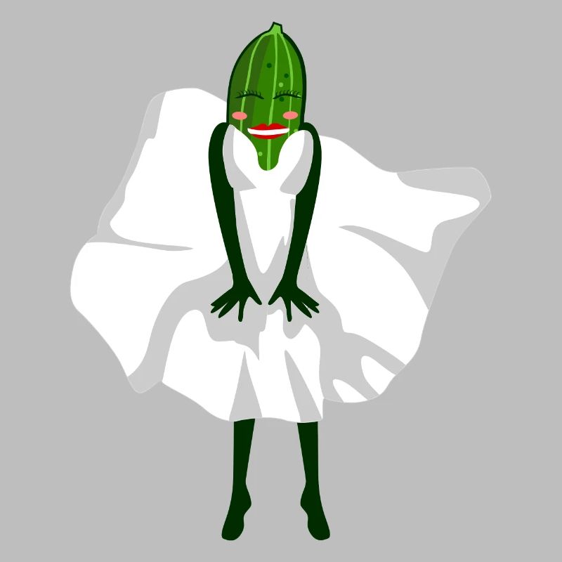 Concombre avec robe concombres