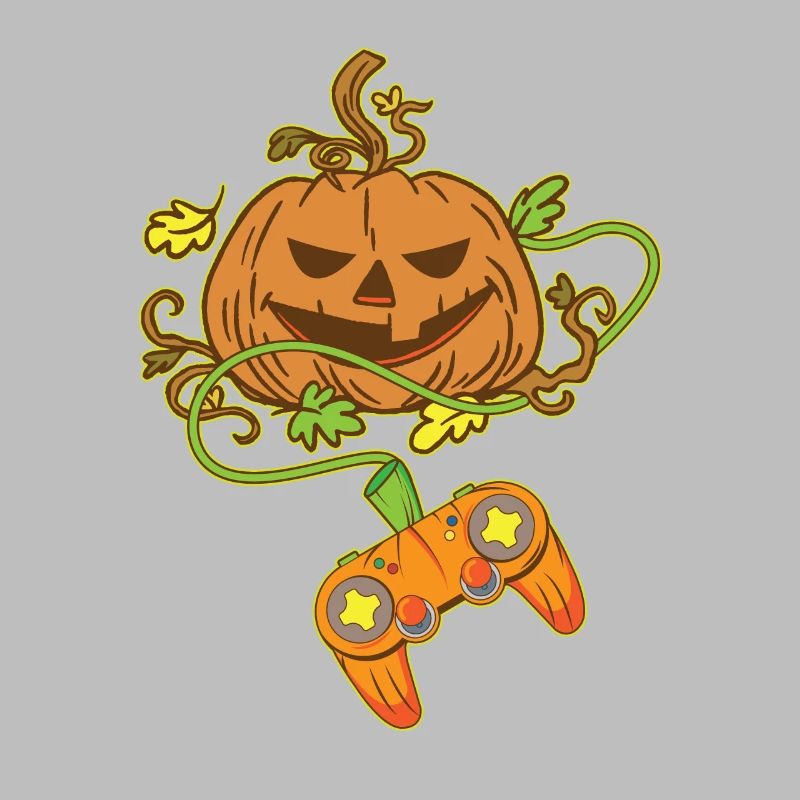Halloween Jack O Lantern Video Game Controller