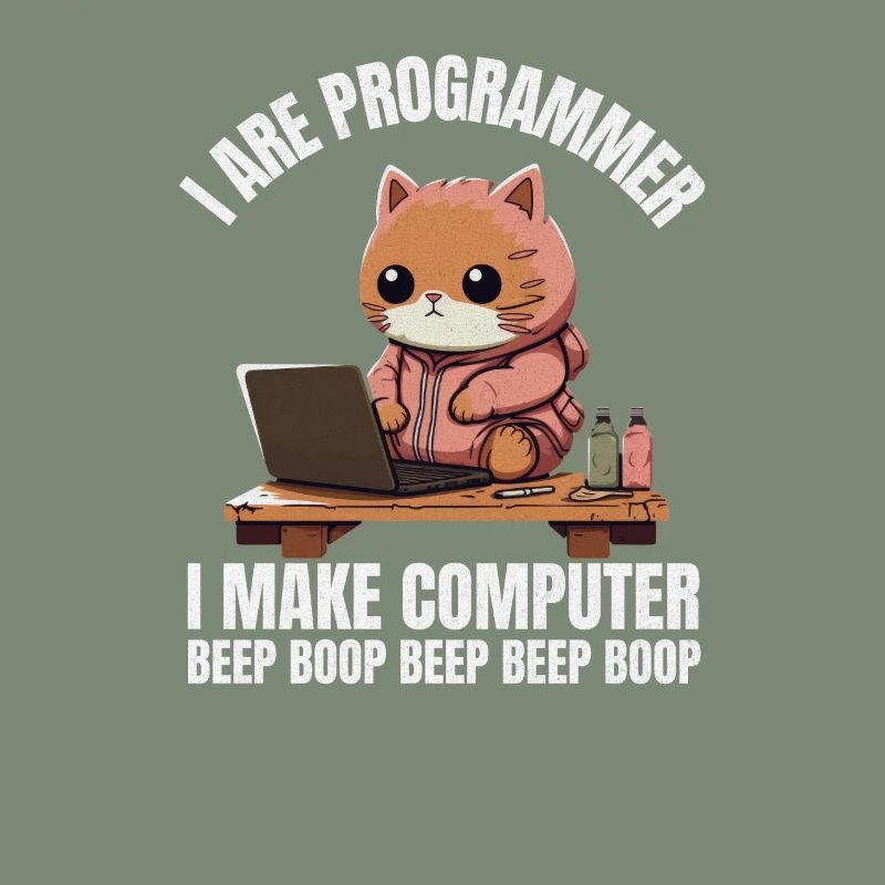 Ich bin Programmierer. Ich mache Computer Beep