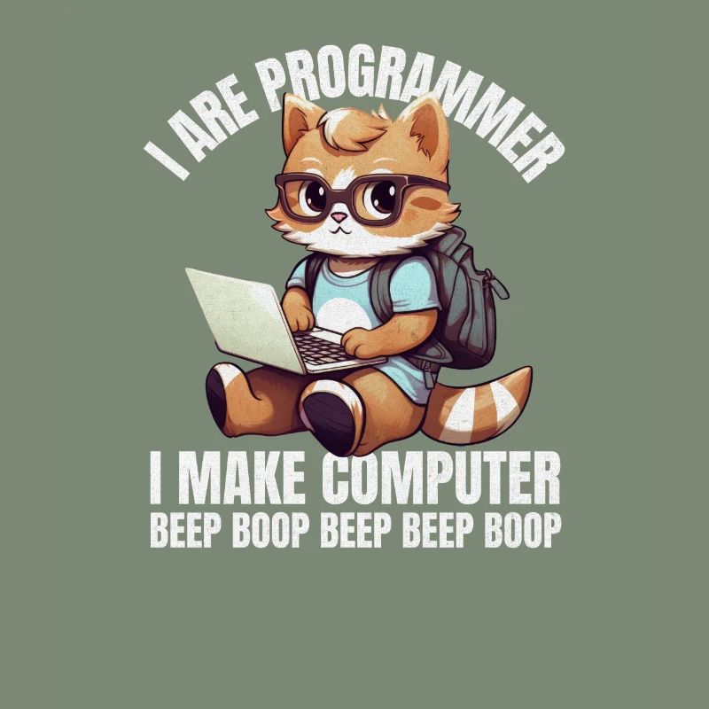 Ich bin Programmierer. Ich mache Computer Beep