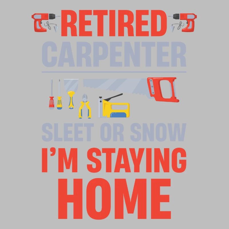 Rentner Im Ruhestand Zimmermann Schneeregen Oder