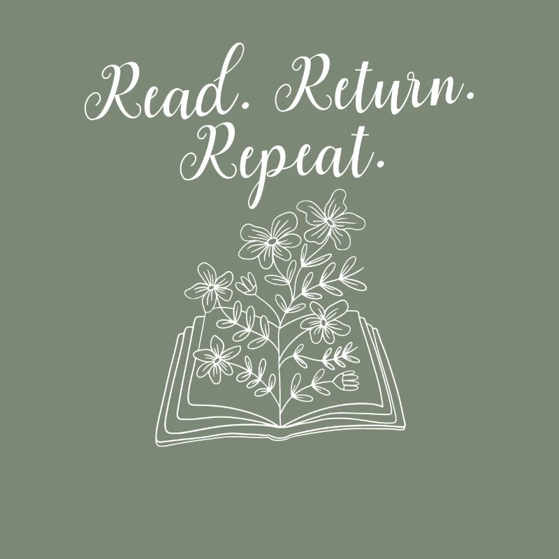 Library Worker Librarian Read Return Repeat Book