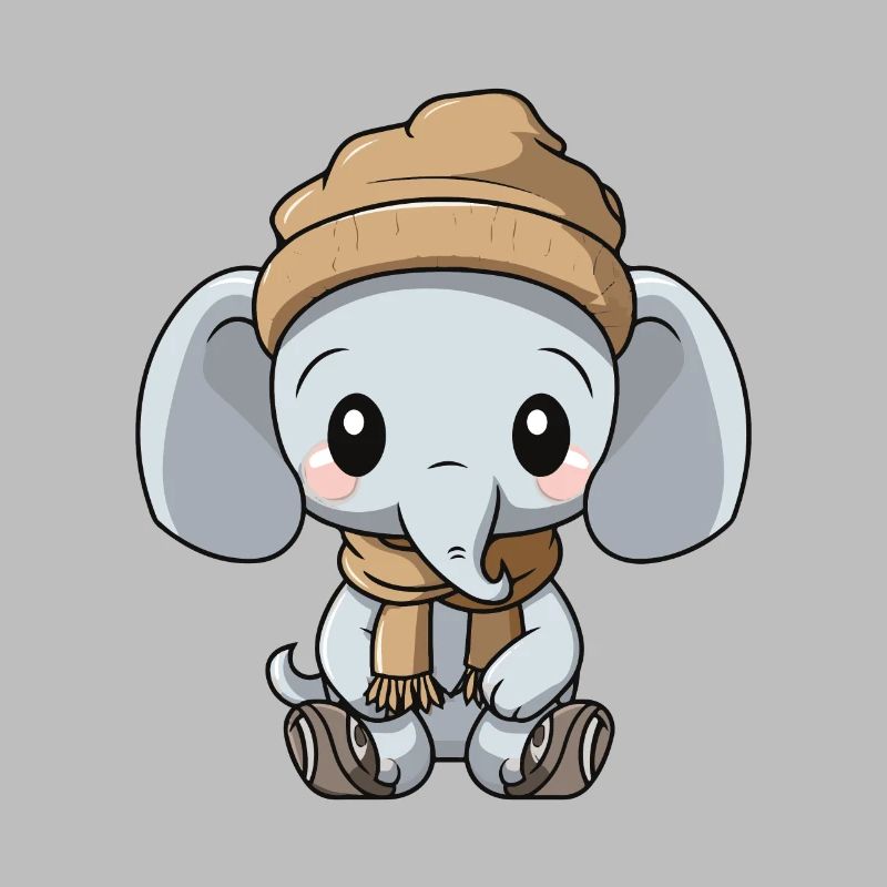 Elephant Winter Comic