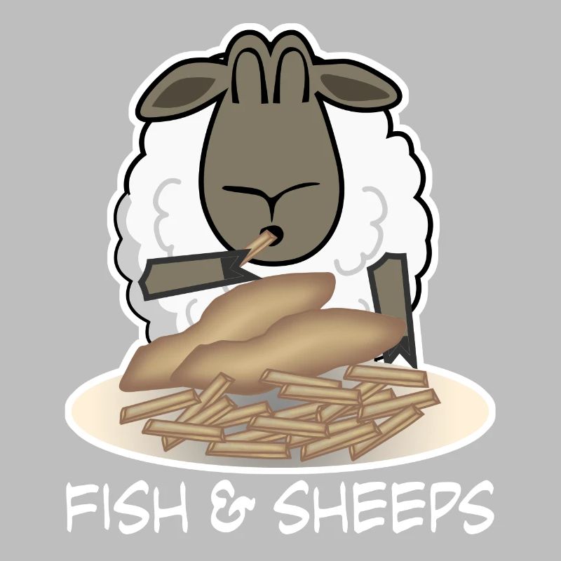 Le mouton mange le Fish and Chips Shepherd