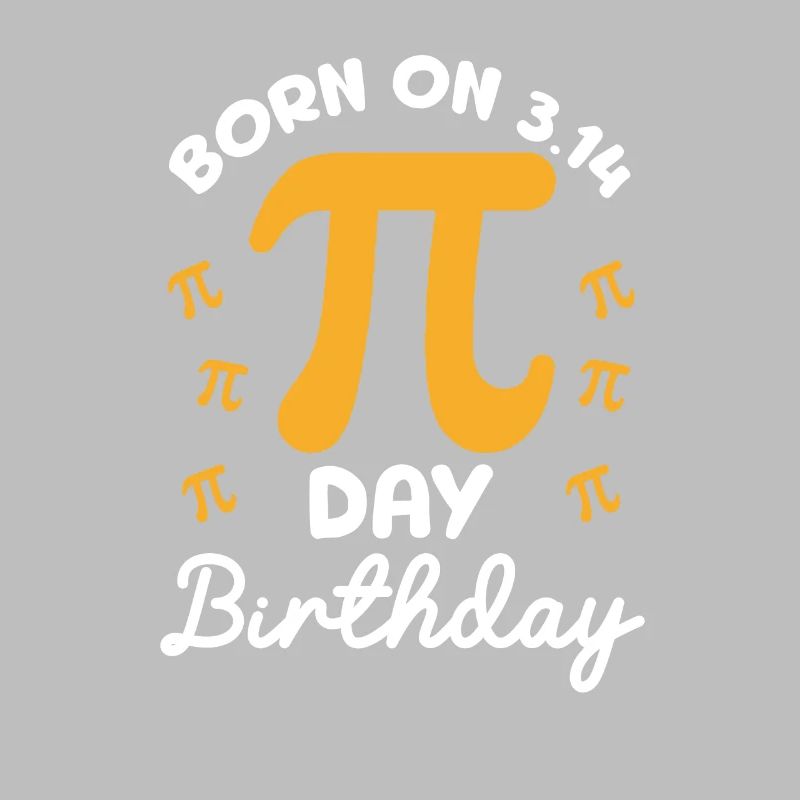 Né 3 :14 Pi Day Anniversaire 14 mars Math