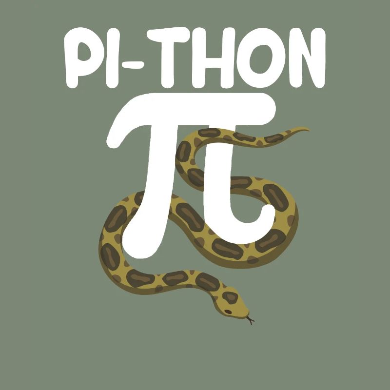 Pi-Thon Lustiger Pi-Tag Python Schlange Mathematik