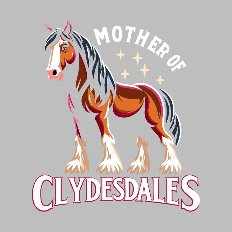Amateurs de chevaux de trait race de cheval géant Clydesdale
