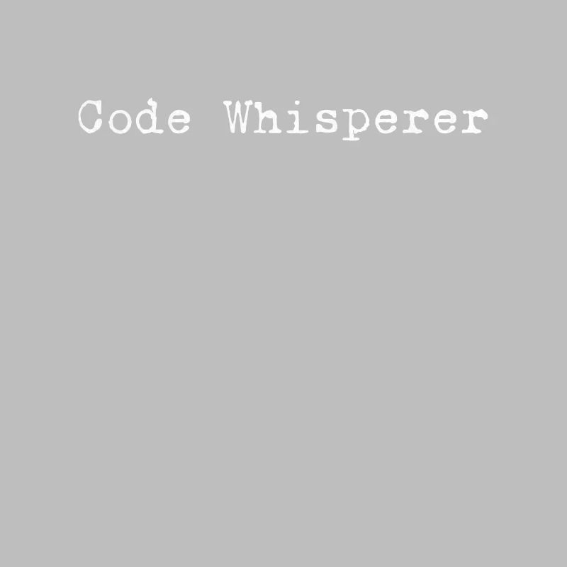 The Code Whisperer – Design pour les personnes expérimentées
