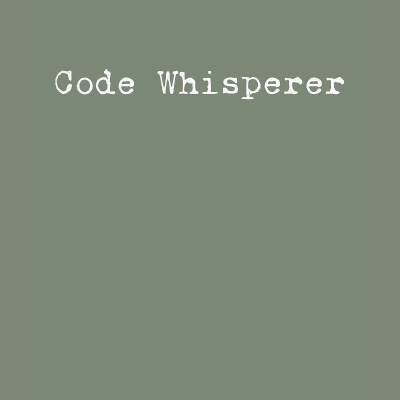 The Code Whisperer – Design pour les personnes expérimentées