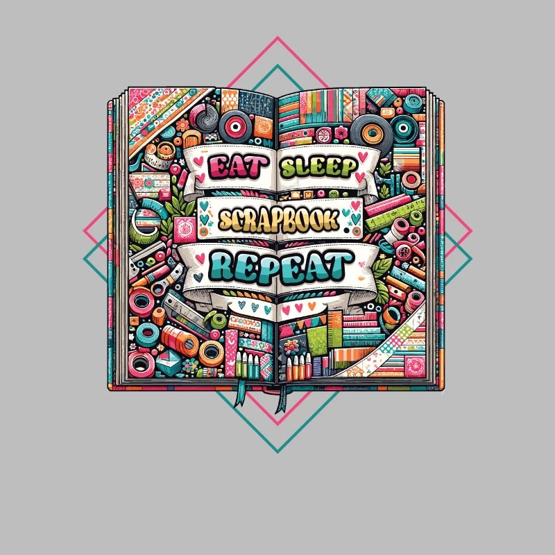 Mädchen Scrapbooking Enthusiast Scrapbook