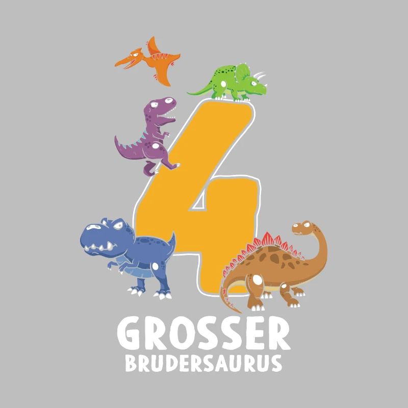 4 ans d’anniversaire Brudersaurus Dino