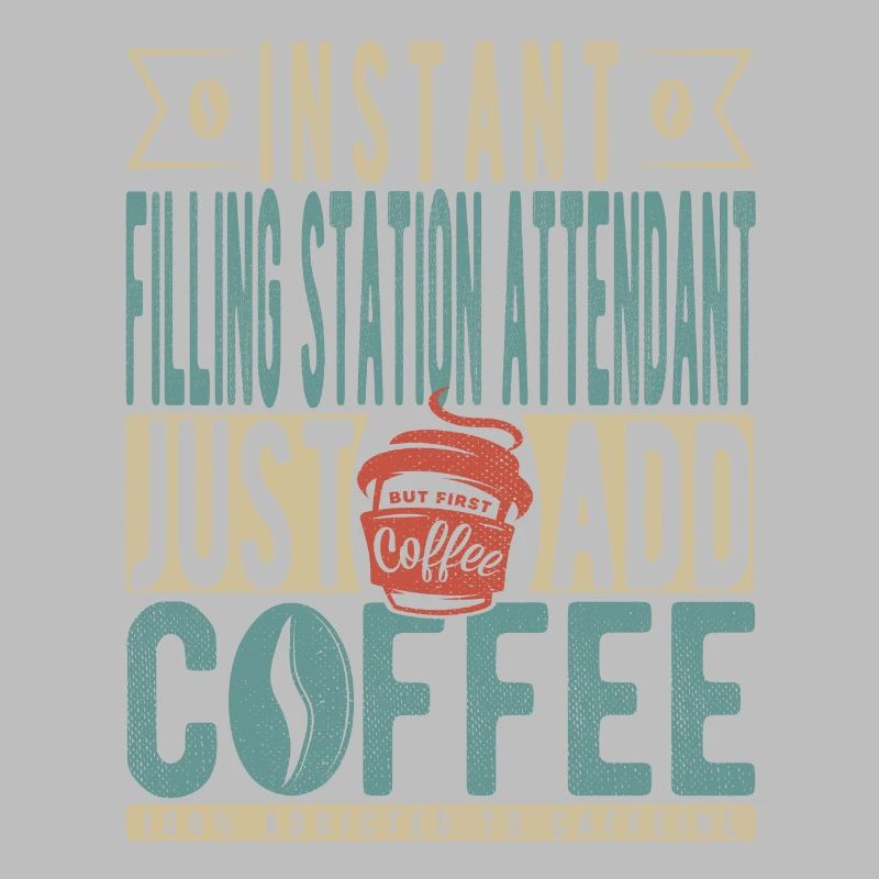 Le préposé à la station-service instantanée ajoute simplement du café