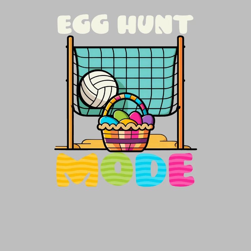 Volleyball Easter Egg Hunt Mode Basket Net
