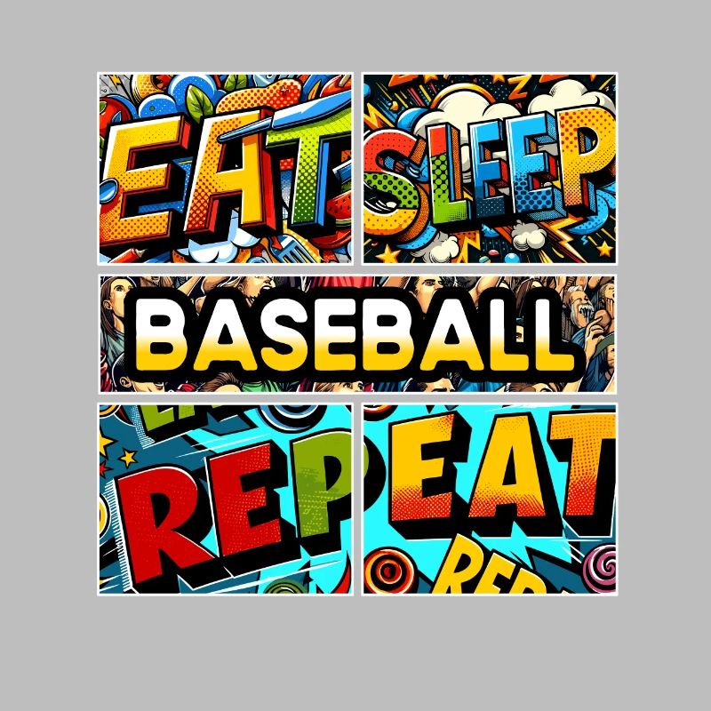 Manger, dormir, Baseball, répéter