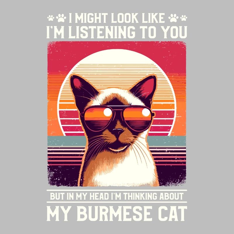 J’ai peut-être l’air de t’écouter, chat birman