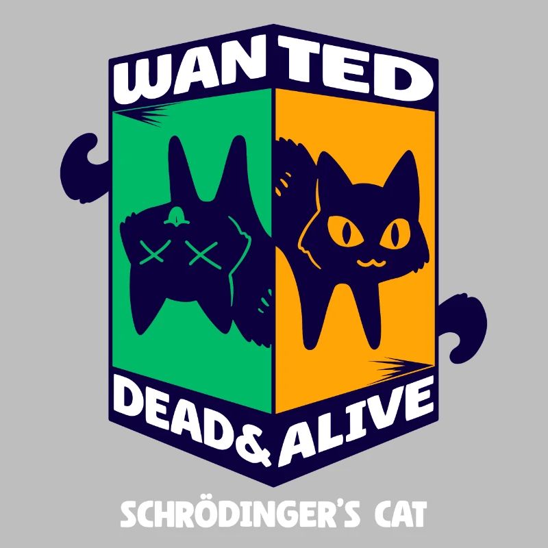 Physics Quantum Nerd Dead + Alive Schrödingers