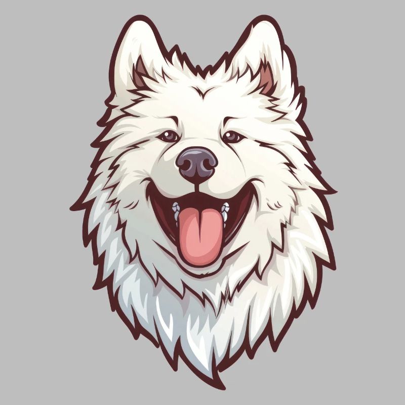 Samoyed | Samoyed | Cartoon Artwork
