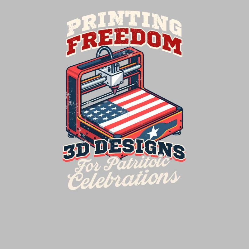 Impression 3D patriotique Liberté d’impression Conceptions 3D