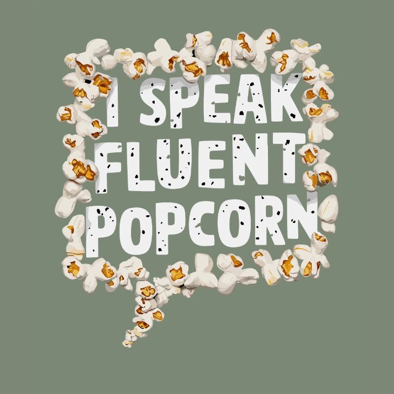 Dicton de pop-corn amusant, pop-corn en rafale