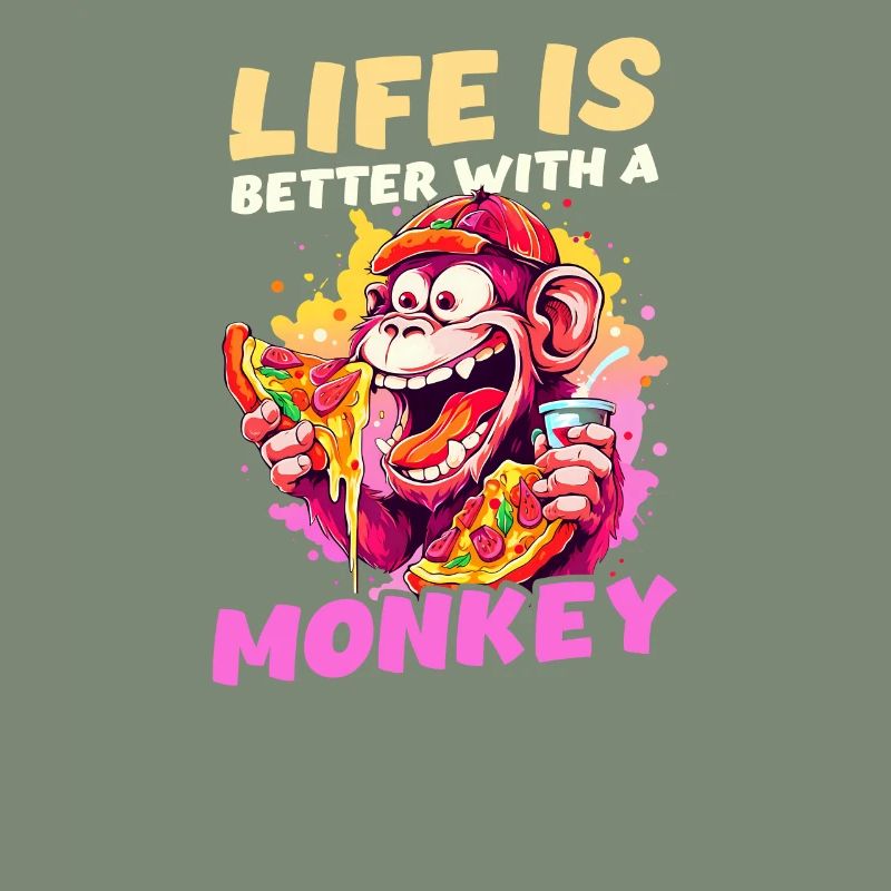 Monkey Lover Life Better With Monkey