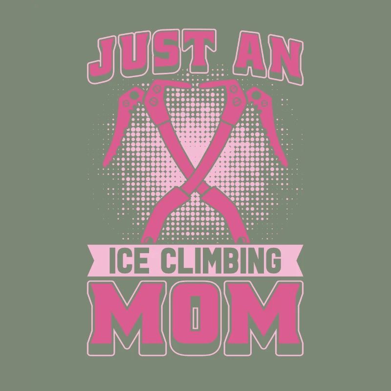 Eisklettern Mutter juste une maman grimpeuse sur glace