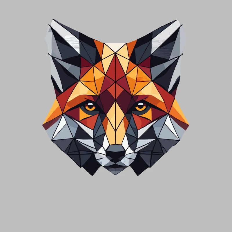 Geometric Art Fox Foxes