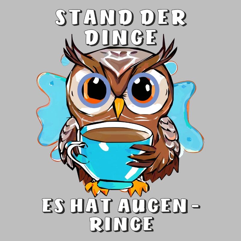 EULE STAND DER DINGE HAT AUGENRINGE
