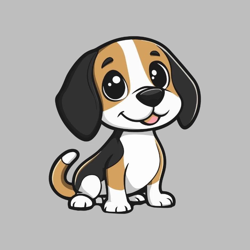 Beagle Hund Comic Niedlich