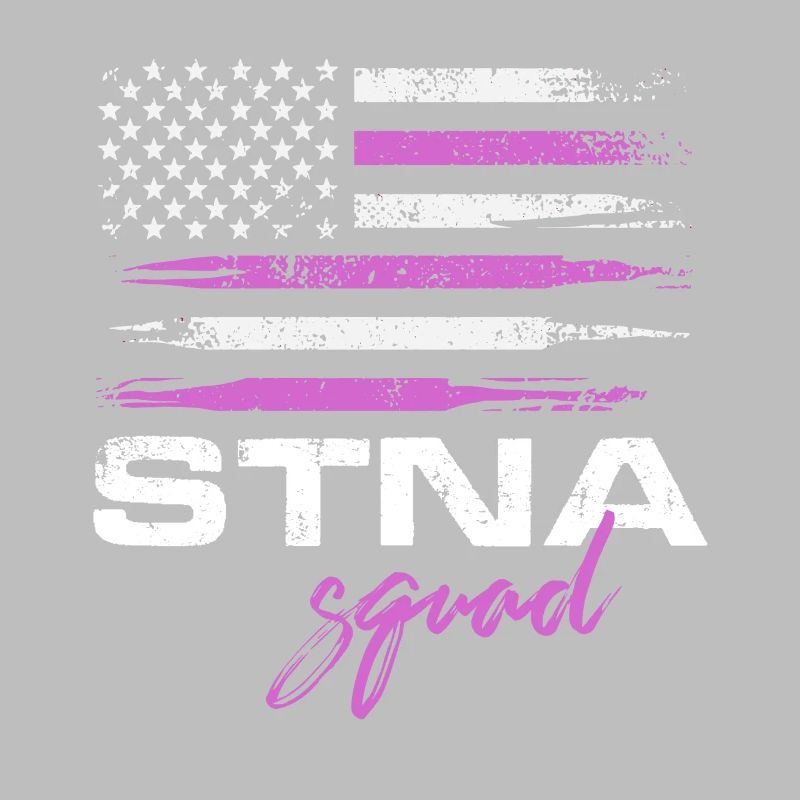 stna squad american flag Design for a nursing