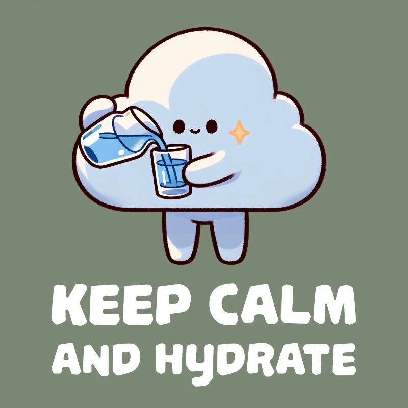 keep calm and hydrate